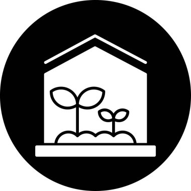 Bitki simgesinin vektör illüstrasyonu