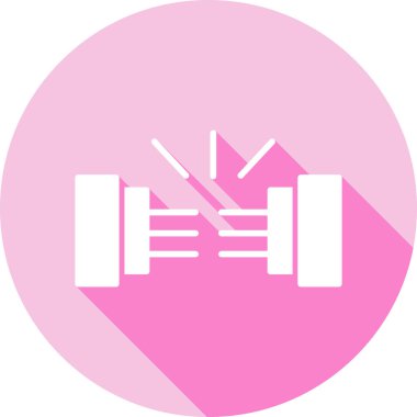 Dambıl. Web simgesi basit illüstrasyon