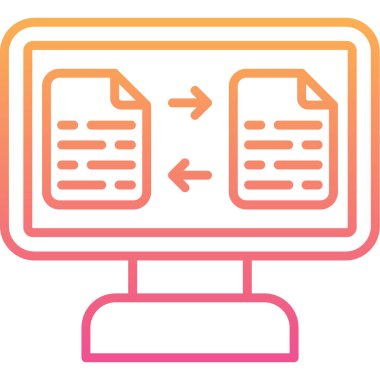 Dosya. Web simgesi vektör illüstrasyonu