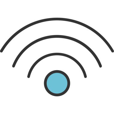 WiFi renkli vektör simgesi