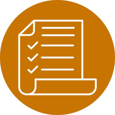 Belge simgesinin vektör illüstrasyonu