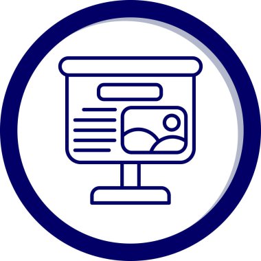 Bir kitap simgesinin vektör illüstrasyonu