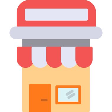 bina inşaat simgesi düz biçimli