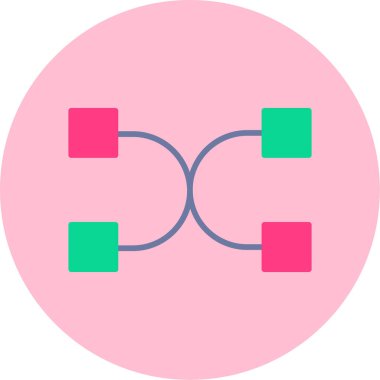 Modern simgenin vektör illüstrasyonu