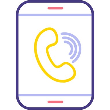 Çağrı. Web simgesi basit illüstrasyon