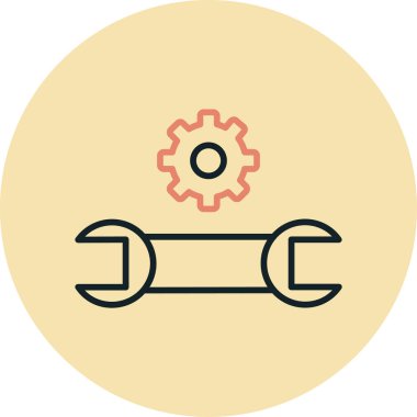 Modern simgenin vektör illüstrasyonu