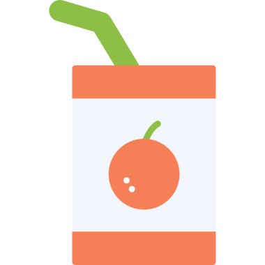 Havuç suyu düz vektör simgesi