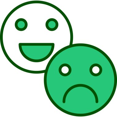 hüzünlü simge simgesi seti