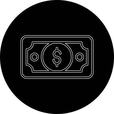 Para için. Web simgesi basit illüstrasyon