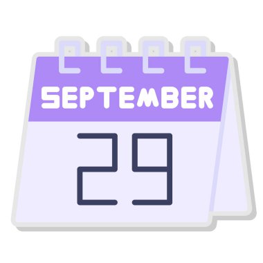 Takvim simgesi vektör illüstrasyonu