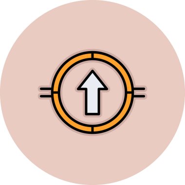 Ok. Web simgesi basit illüstrasyon