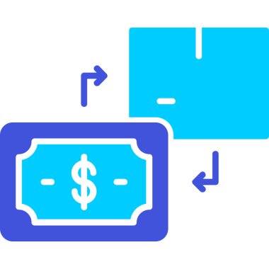 Dolar simgesi vektör illüstrasyonu