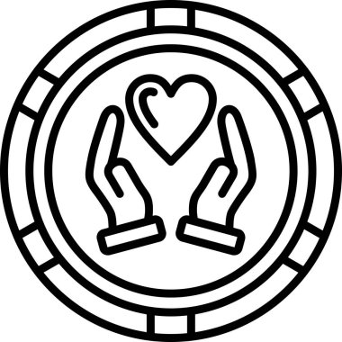 Kalbi olan bir kadının vektör çizimi