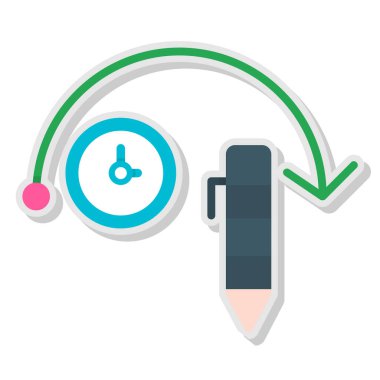 Bir simgenin ve tasarımın vektör illüstrasyonu