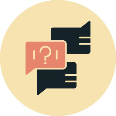 Sohbet simgesi vektör illüstrasyonu