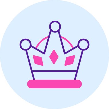 Taç. Web simgesi basit illüstrasyon