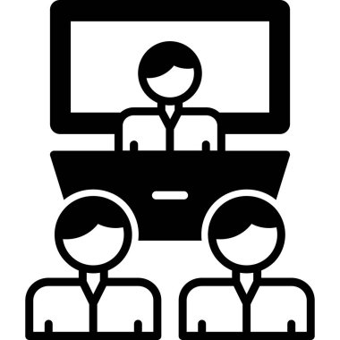 İş konferans vektör simgesi