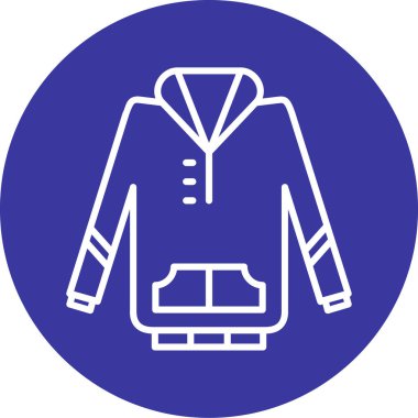 Kışlık ceketin vektör illüstrasyonu