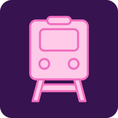 Otobüs. Web simgesi basit illüstrasyon