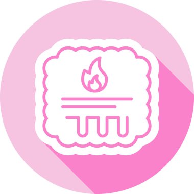 Eşsiz sıcak vektör simgesi