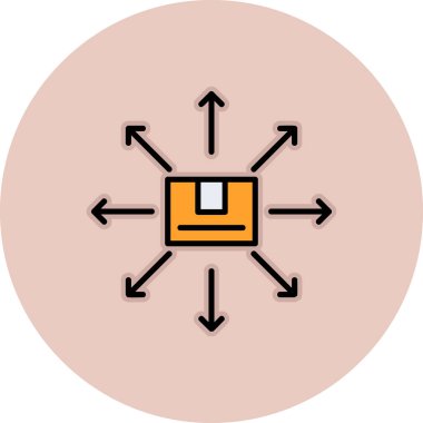 Bir simgenin vektör illüstrasyonu