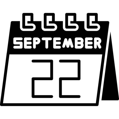 2 Eylül takvim simgesi, basit vektör biçimi