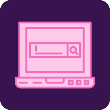 bilgisayar ekranı simgesi, vektör illüstrasyon tasarımı