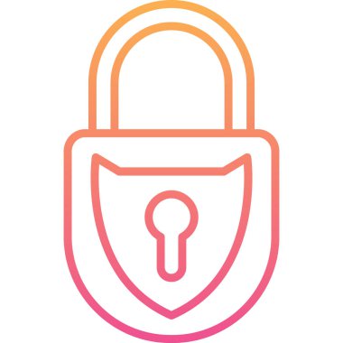 ikon vektör illüstrasyonunu kilitle