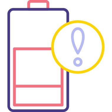 Bir pil simgesinin vektör çizimi