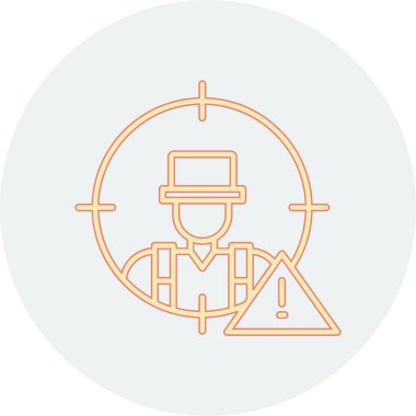 Şapka simgesi takmış bir adamın vektör çizimi