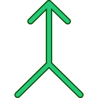 Ok. Web simgesi basit illüstrasyon