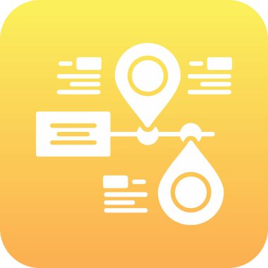 vektör konumu simgesi, basit illüstrasyon