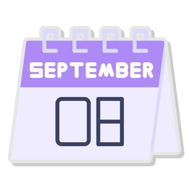 Takvim. Web simgesi basit illüstrasyon