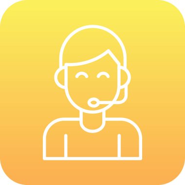 Cep telefonu olan bir adamın vektör çizimi