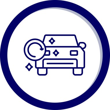 Araba anahtar simgesi, vektör çizim