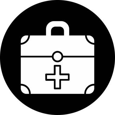 ilk yardım kiti vektör simgesi