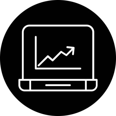 Modern b 'nin vektör illüstrasyonu monitör simgesinden yoksun