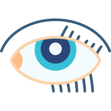 Göz. Web simgesi basit illüstrasyon