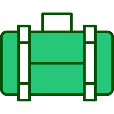 Çanta. Web simgesi basit illüstrasyon