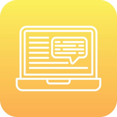 Vektör Chat Ico, vektör illüstrasyonu