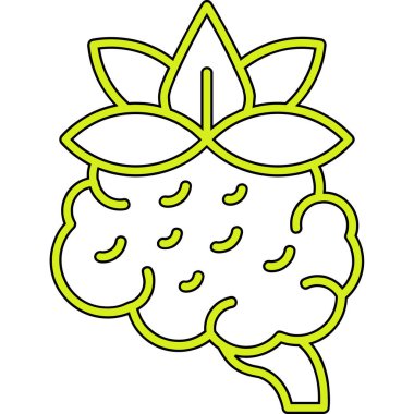 meyve ikonu vektör illüstrasyonu