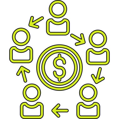 para değişimi vektör simgesi