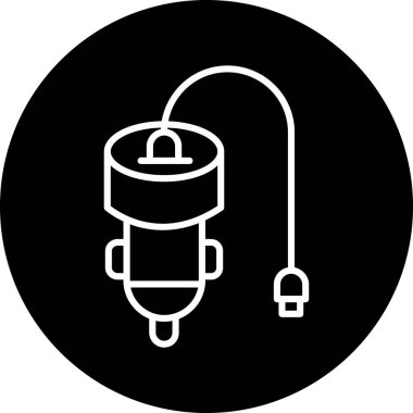 Kablo simgesinin vektör illüstrasyonu