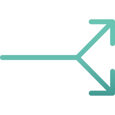 Sağ ok vektör simgesi. İnce çizgi işareti. izole sembol çizimi