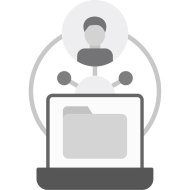 İş ve finans simgesinin vektör illüstrasyonu