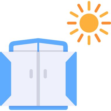 Klima simgesi ile doldurulmuş - taslak biçimi