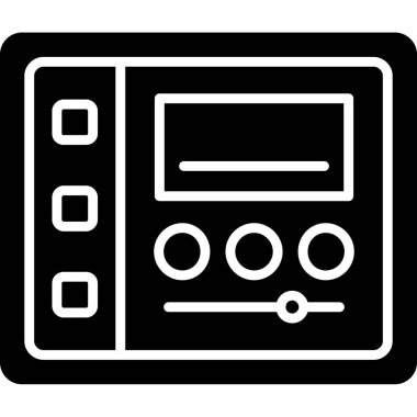 Tarayıcı. Web simgesi basit illüstrasyon