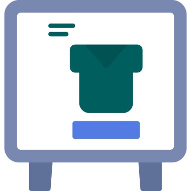 Yazıcı simgesi vektör illüstrasyonu