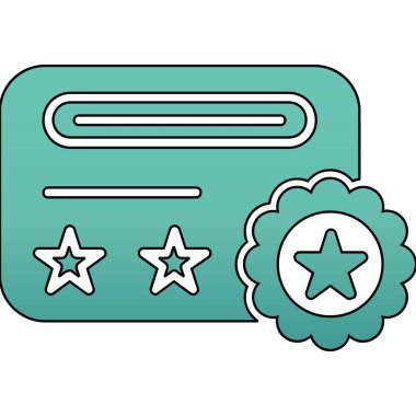 Grafik veya web tasarımı kullanımı için derecelendirme vektörü simgesi simgesi vektörü