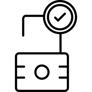 onay kutusu simgesi vektör çizimi